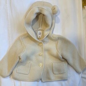 GAP Baby Beige Knit Cardigan